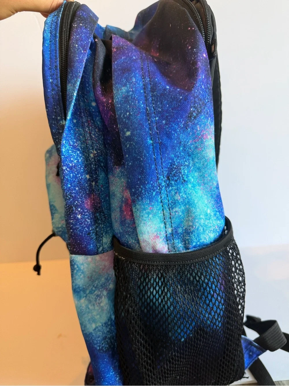 JanSport Galaxy Print Backpack in Blue and Purple